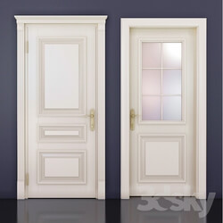 Doors - Door classic milky white lacquer 