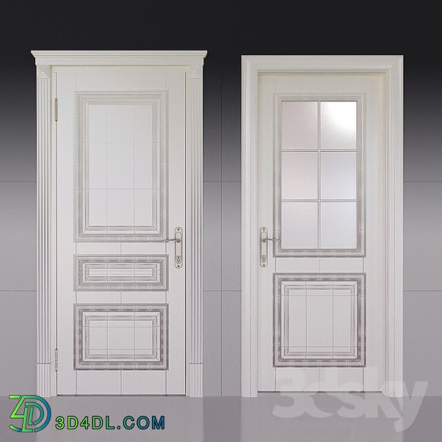 Doors - Door classic milky white lacquer