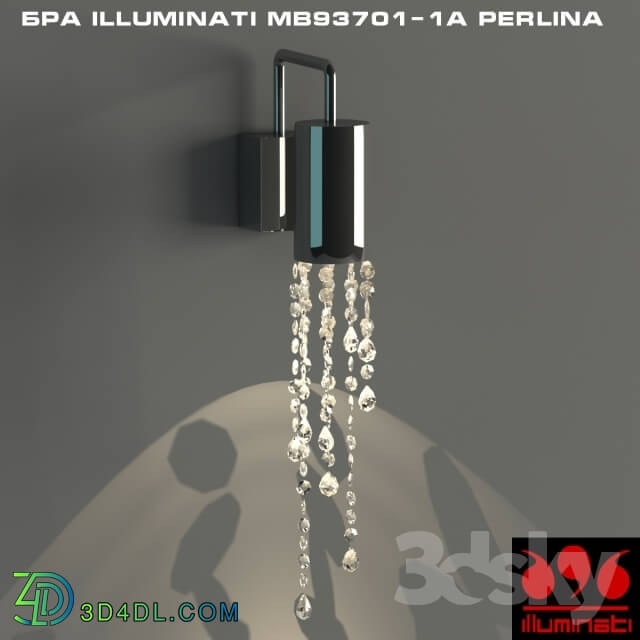 Wall light - Bra Illuminati MB93701-1A Perlina