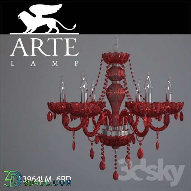 Ceiling light - Chandelier ArteLamp A3964LM-6RD