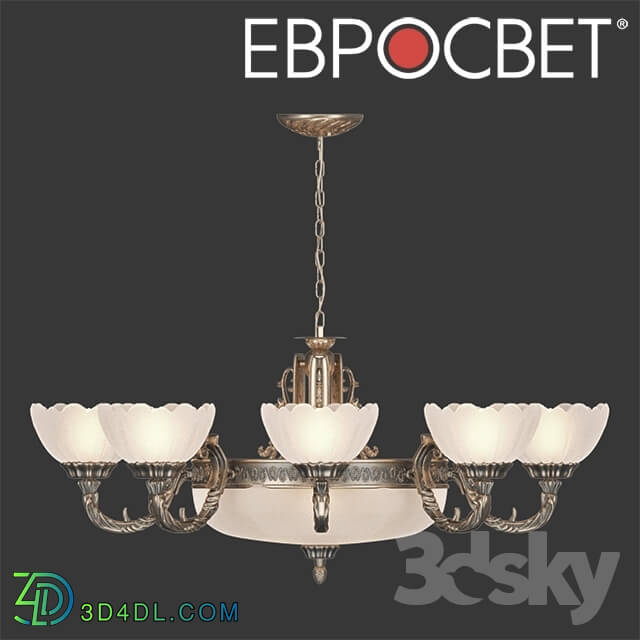 Ceiling light - OHM Classic hanging chandelier Eurosvet 6051_8 _ 3 Bela
