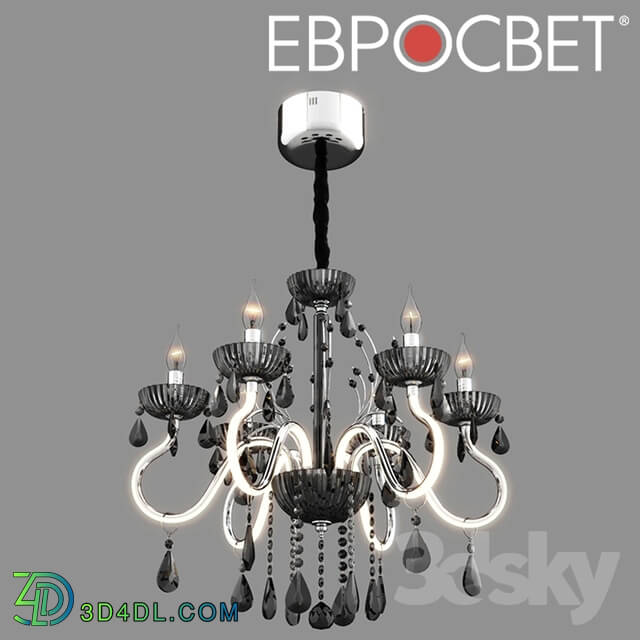 Ceiling light - OM Chandelier with tinted crystal and remote control Bogate__39_s 419_6 Strotskis