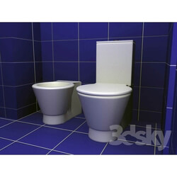 Toilet and Bidet - toilet and bidet Sheno RAK ceramics 