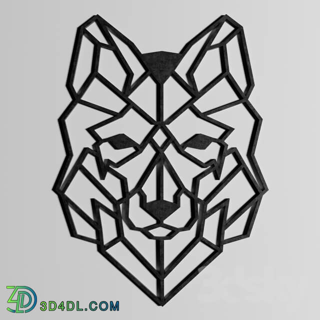 Other decorative objects - Wall decor in the style of LOFT _Wolf_