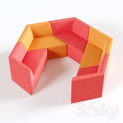 Sofa - OM Sofa Origami 5-seater 