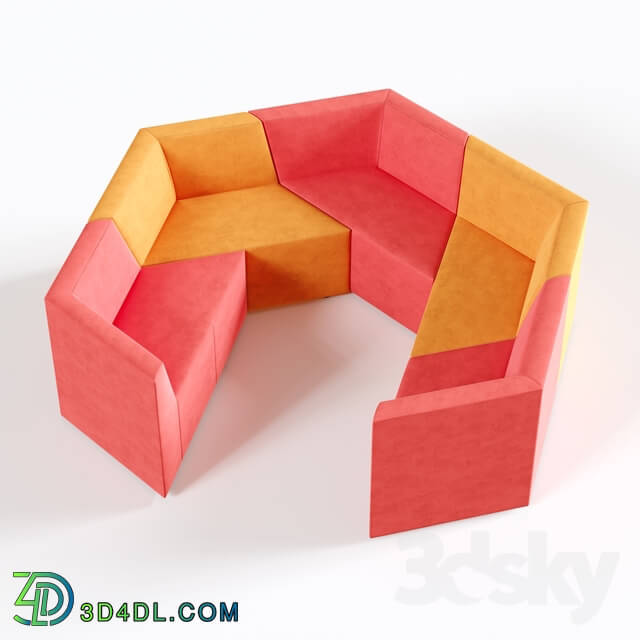 Sofa - OM Sofa Origami 5-seater