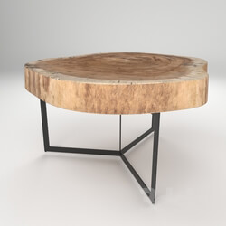 Table - Wood trunk Coffee Table 