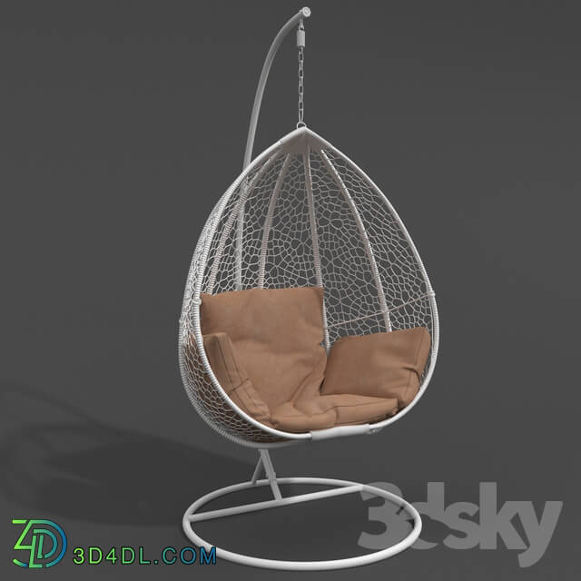 Arm chair - Chair suspended Gusto White