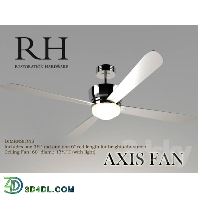 Ceiling light - Restoration Hardware _ Axis Fan