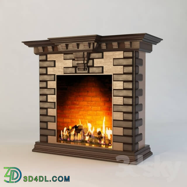 Fireplace - Classic wood for the fireplace portal 2