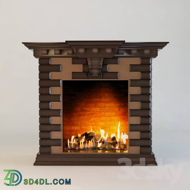 Fireplace - Classic wood for the fireplace portal 2