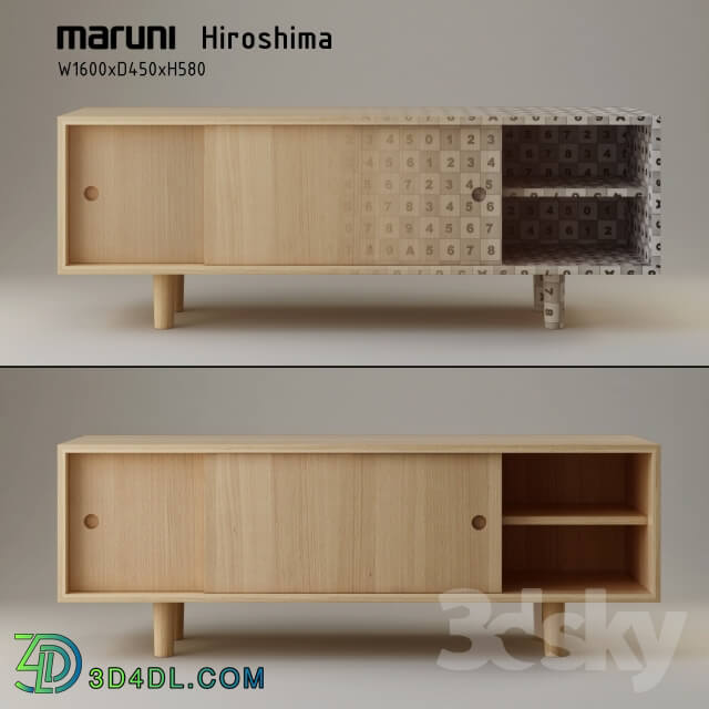 Sideboard _ Chest of drawer - Hiroshima_Maruni_side board