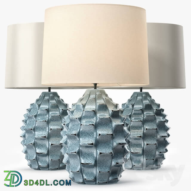 Table lamp - LuxDeco Bayern Table Lamp - Turquoise Base
