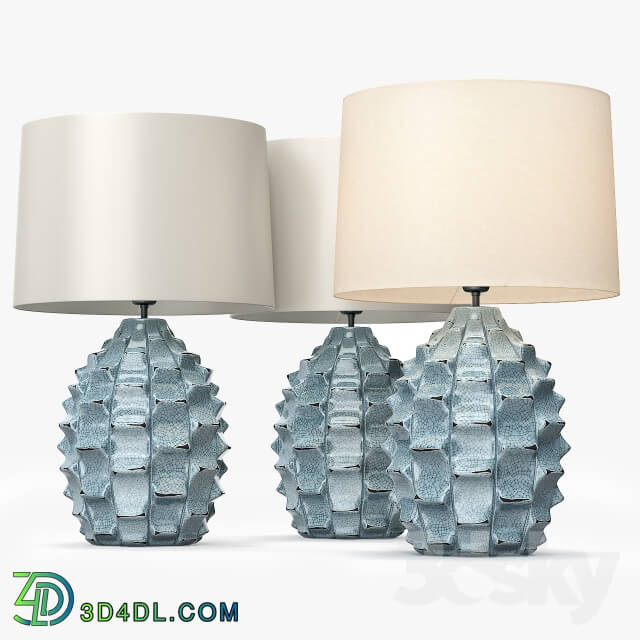 Table lamp - LuxDeco Bayern Table Lamp - Turquoise Base