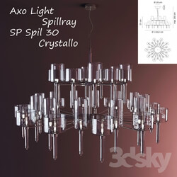 Ceiling light - Axo Light Spillray SP 30 Crystallo Spil 