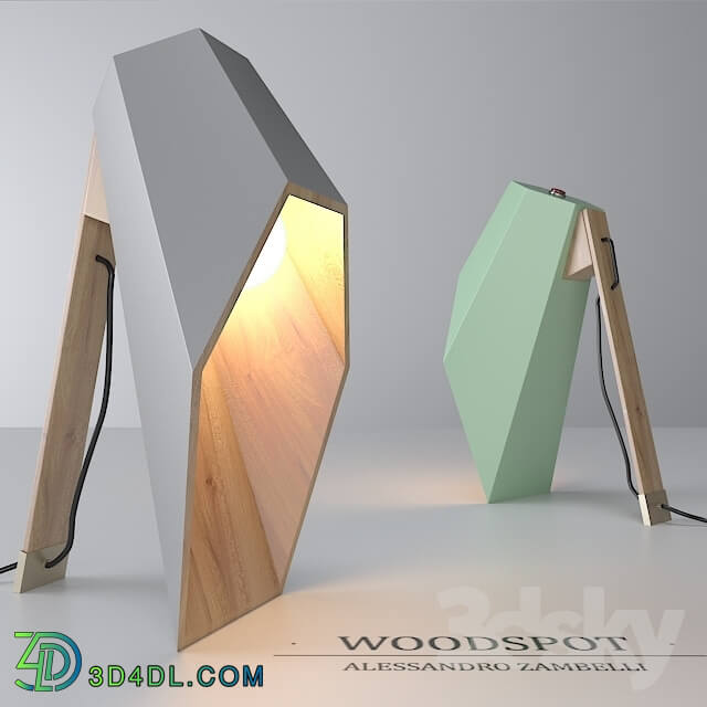 Table lamp - Woodspot by Alessandro Zambelli