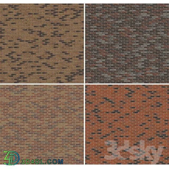 Stone - Brick. Seamless texture. Part 1.