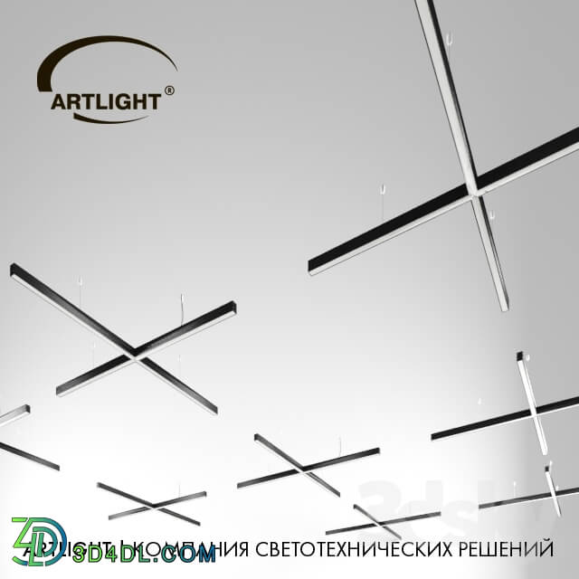 Ceiling light - ARTLIGHT_ART-PROF_LED_CROSS