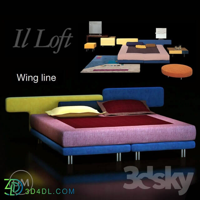 Bed - Bed_ illoft_ IL Loft_ wing line