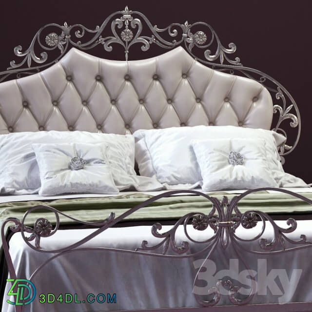 Bed - CorteZARI OLIMPIA Double Bed