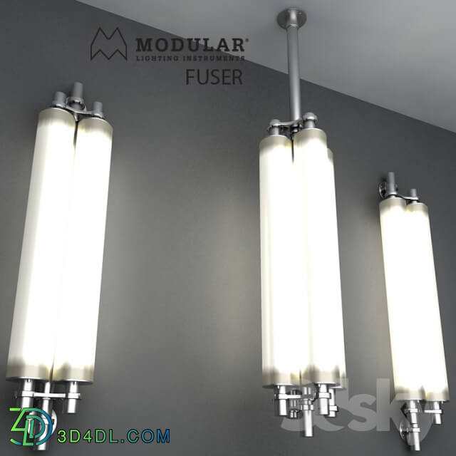 Ceiling light - Modular FUSER suspension 8X 21W