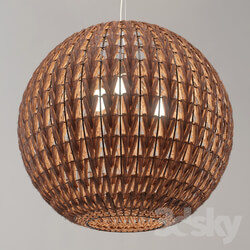 Ceiling light - Spherical wicker chandelier _Odeon Light Keni_ 