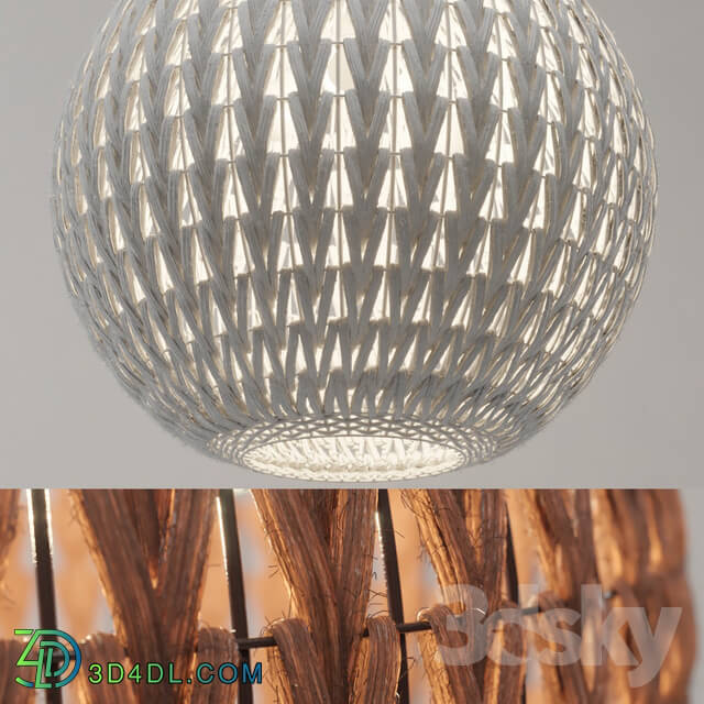 Ceiling light - Spherical wicker chandelier _Odeon Light Keni_