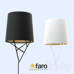 Floor lamp - FARO _ TREE floor lamp Black _amp_ White 