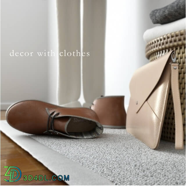 Clothes and shoes - Decor with clothes