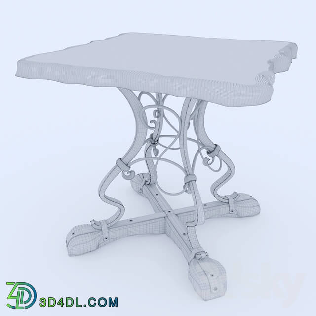 Table - Forged oak table _ Forged oak table