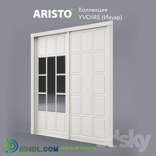 Doors - OM Sliding doors ARISTO_ Ivoire_ Yv.100.4_ Yv.100.5