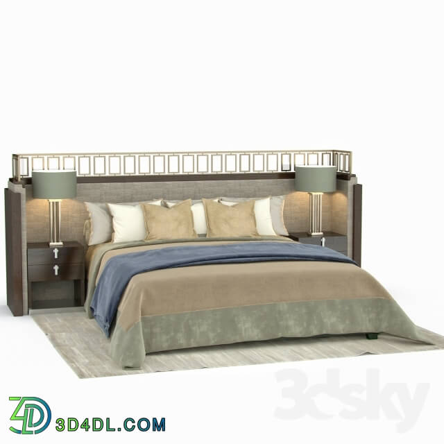 Bed - A bed in a modern style _ Bed