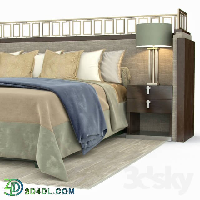 Bed - A bed in a modern style _ Bed