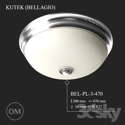 Ceiling light - KUTEK _BELLAGIO_ BEL-PL-3-470 