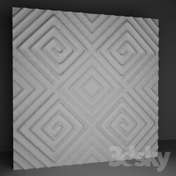 Decorative plaster - Decorative plaster 3D panel 