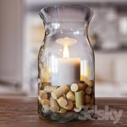 Other decorative objects - Bank with a candle 