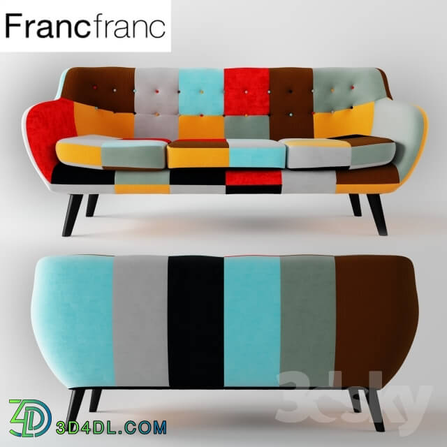 Sofa - NAVIA Patchwork Sofa 3S