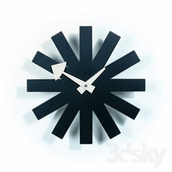 Other decorative objects - Asterisk Clock Clock 