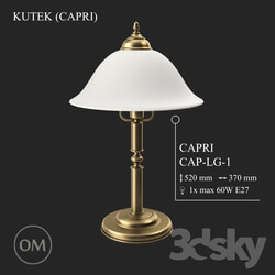 Table lamp - KUTEK _CAPRI_ CAP-LG-1 
