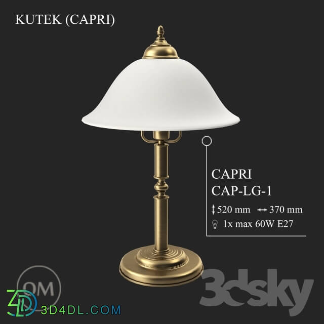 Table lamp - KUTEK _CAPRI_ CAP-LG-1