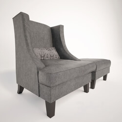 Arm chair - Armchair and ottoman Segreto 