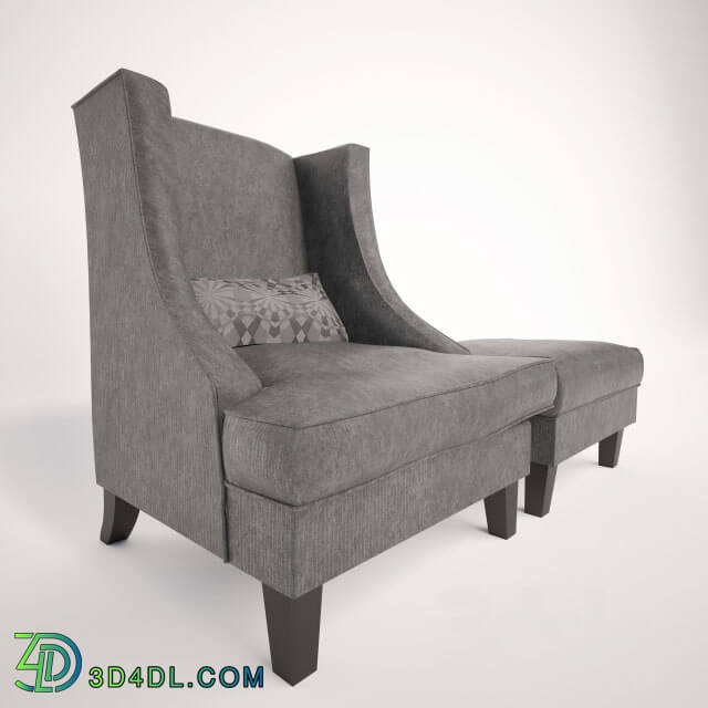 Arm chair - Armchair and ottoman Segreto