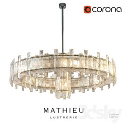 Ceiling light - Regis Mathieu_ Lustrerie Saturne chandelier 