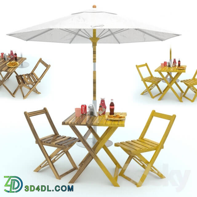 Table _ Chair - cafeteria table