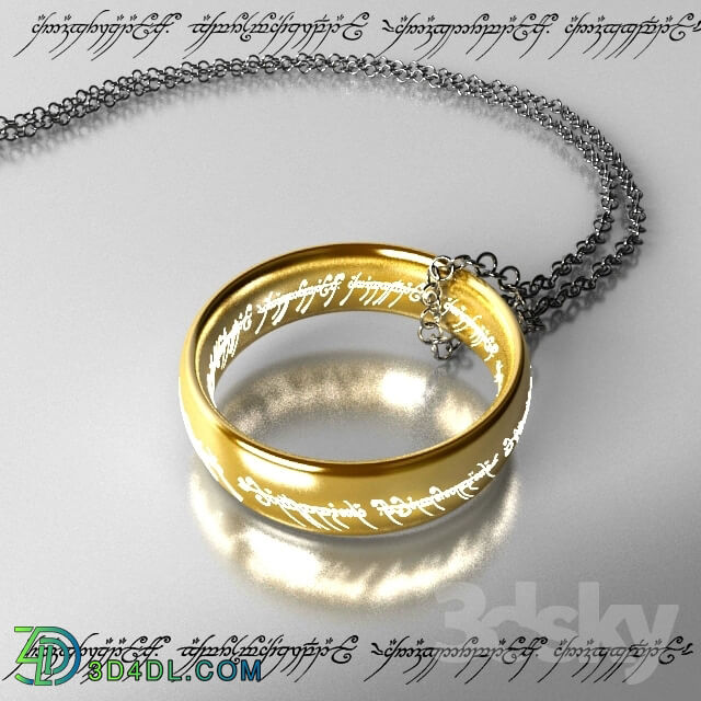 Other decorative objects - Single One Ring of Sauron _one ring_