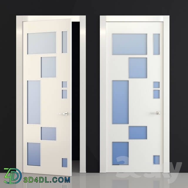 Doors - Door with glass inserts