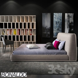 Bed - Bonaldo Amos alto bed 