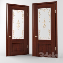 Doors - Bryony door with glass _quot_Faberge_quot_ 