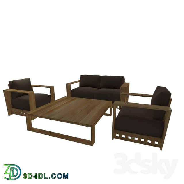 Sofa - Sofa_ chair_ table for garden