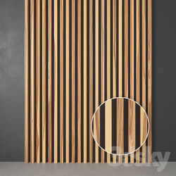 Other decorative objects - Wooden slats from solid ash 